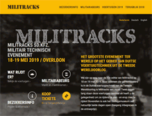 Tablet Screenshot of militracks.nl